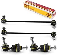 Metrix Premium 4PC Front & Rear Sway Bar Link Kit for 10-13 Mazda 3, 11-13 Volvo C30/C70/S40 - Exceeds OEM, Greasable, Corrosion-Resistant