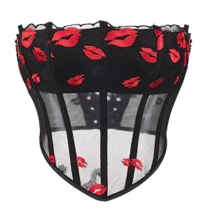 Generic Corset Tops for Women Jacquard Bustiers Shapewear Lingerie Strapless Back Lace Up Waist Push Up Bodyshaper Outfit