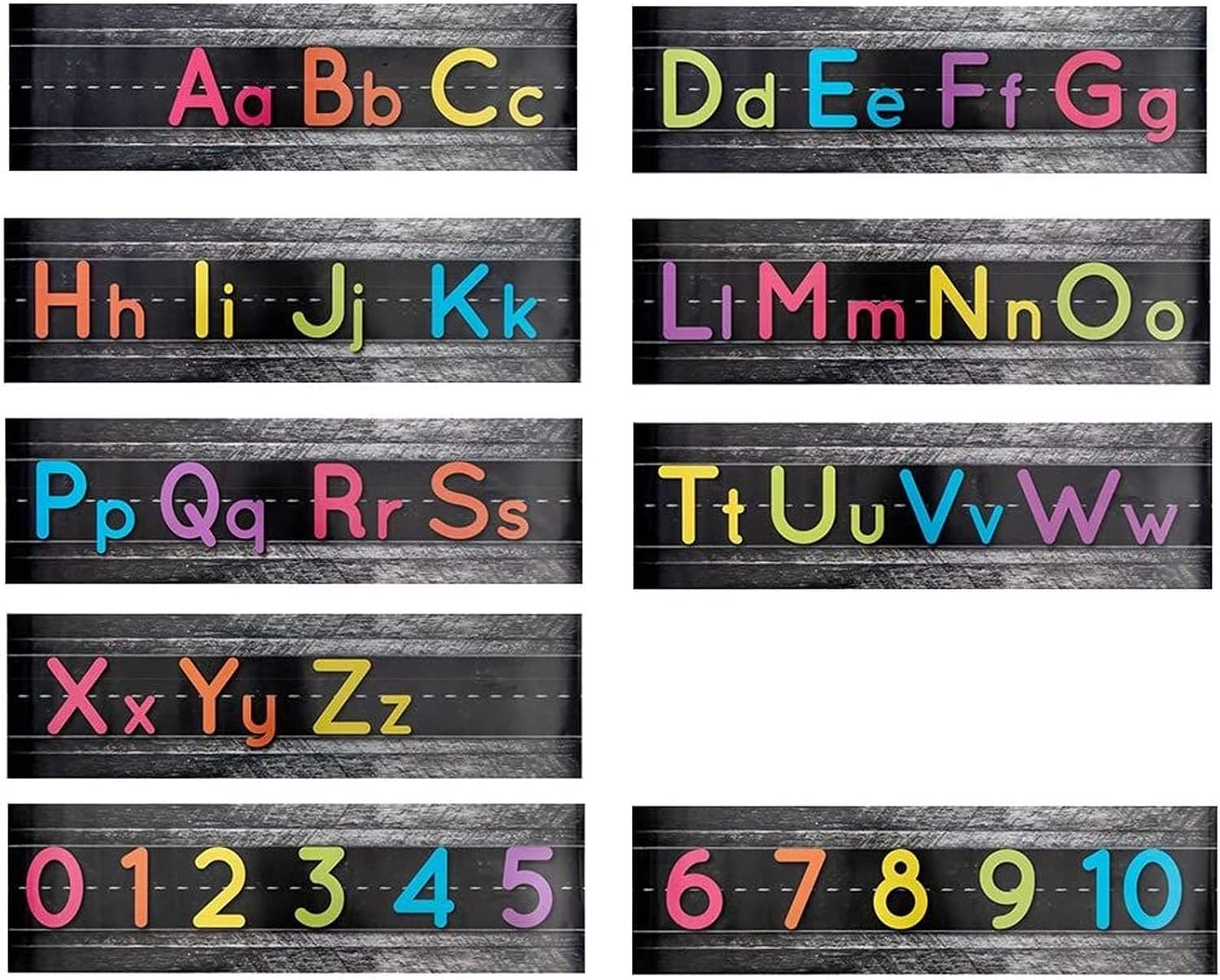 Flash Deals - 60% OFF Alphabet Letter Bulletin Board Strips, Classroom Decorations (21 x 6 in, 9 Pack) Holiday Deals 🛒 Alphabet Letter Bulletin Board Strips, Classroom Decorations (21 x 6 in, 9 Pack)