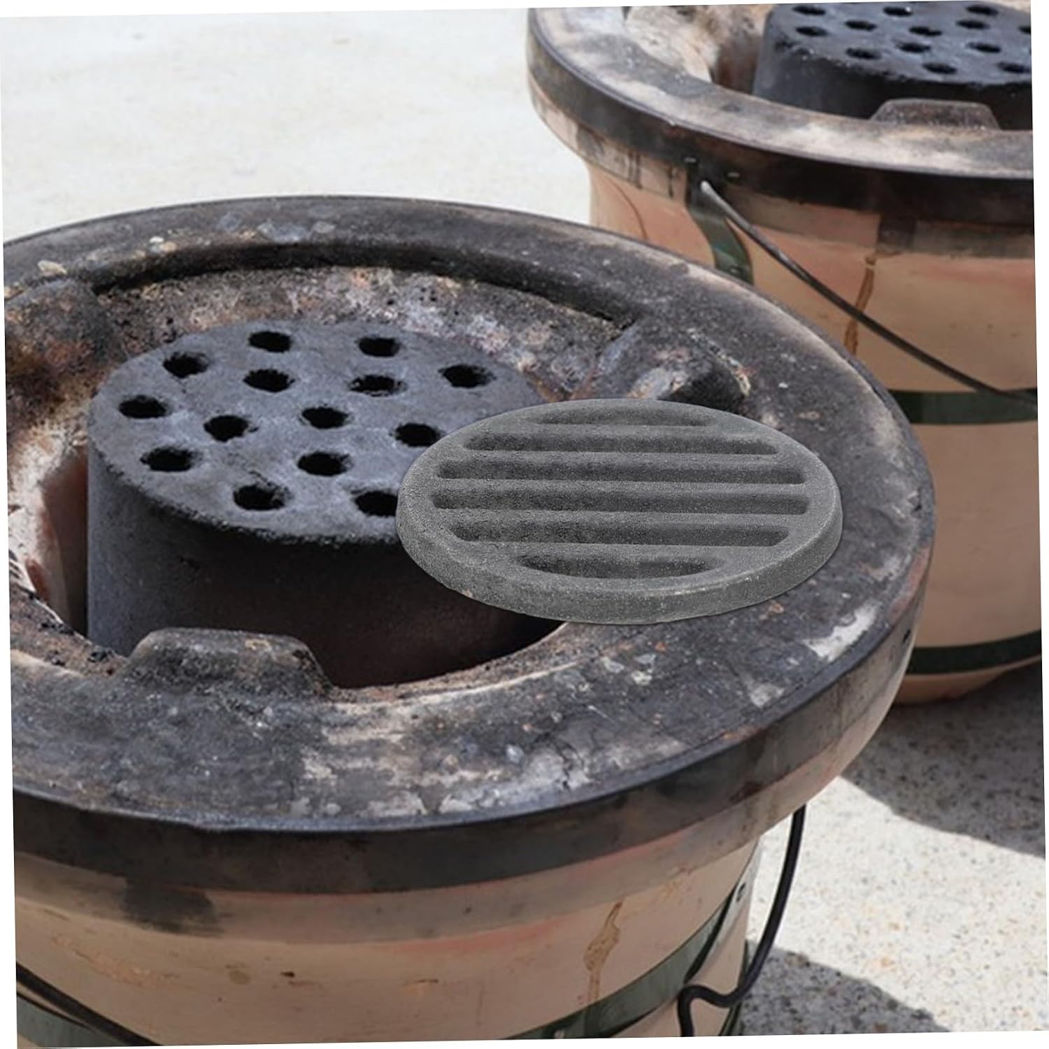 Fire Pit Grate for Chimney and Patio Outdoor Cooking