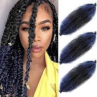 Vista 7 de Extensiones de cabello afro rizado Ginger 12 pulgadas, trenzas Marley de cabello trenzado elástico 350, extensiones de cabello afro rizado y rizado