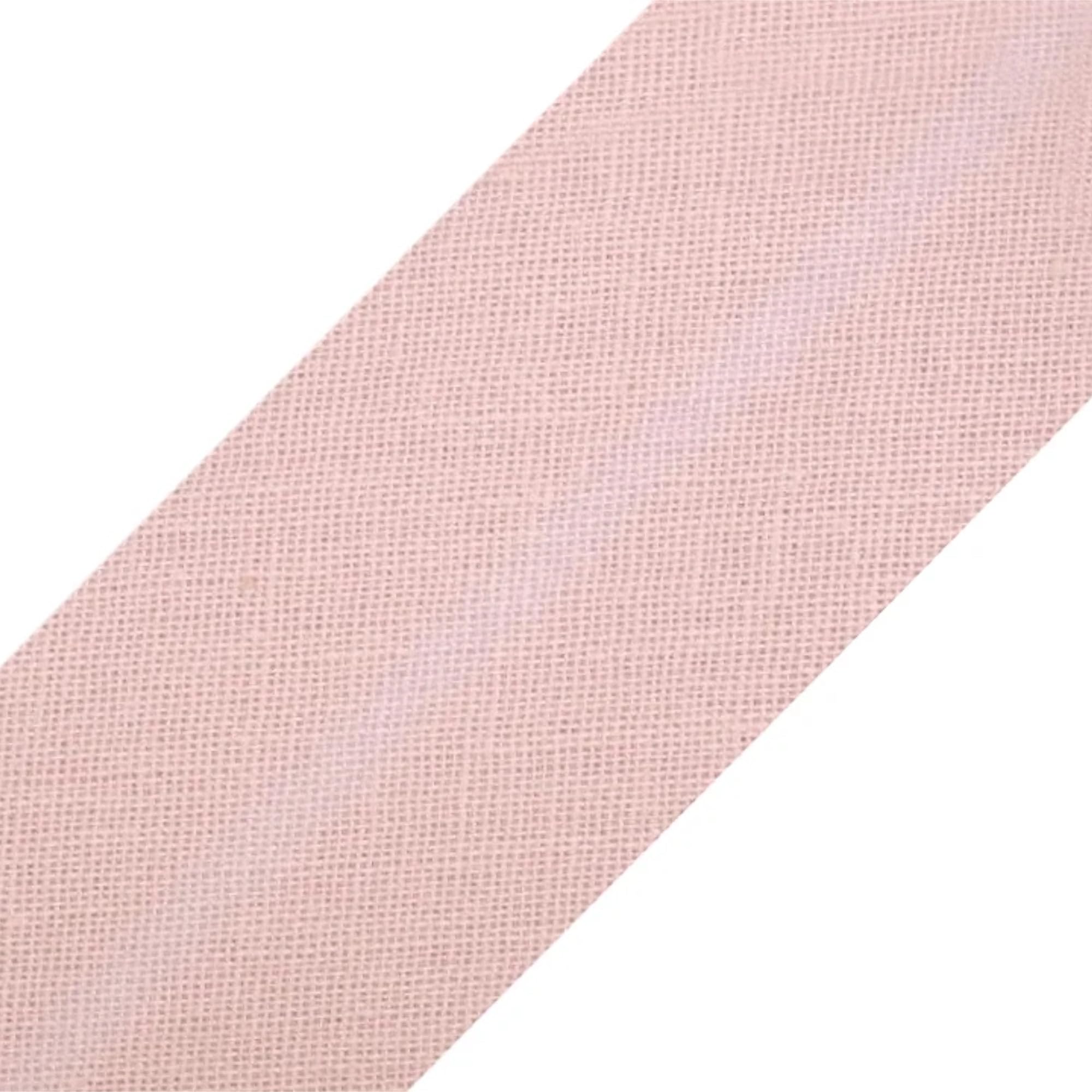 Biais simple de couture en coton rose pâle 20 mm x 25 m pour création