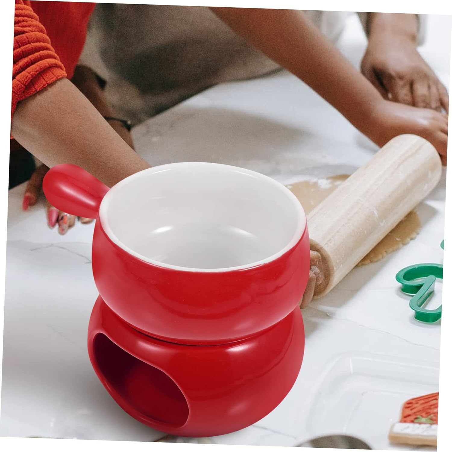 PRETYZOOM 1set Butter Warmer Pot Home Hot Pot Electric Fondue Set for Cheese Fondue