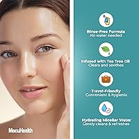 Vista 9 de Macuhealth Vitaminas oculares de triple carotenoide para adultos con luteína, zeaxantina y meso-zeaxantina (suministro para 3 meses) y MacuWipes