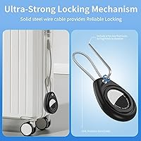 Vista 3 de HATALKIN for AirTag Holder for Apple AirTag (1st & 2nd Generation), 4 Pack AirTag Keychain Waterproof Shockproof Air Tag Case with Secure Key Ring