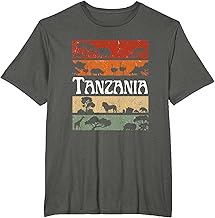 Retro Africa Tanzania Safari Travel Tanzania Tour T-Shirt