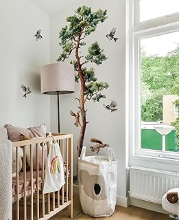 WandSticker4U®- [extra groß] Wandtattoo BAUM XXL realistisch (111x182 cm) I Wand — Empfehlung für Thematische Fotowand