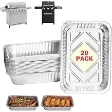 Universal Grill Drip Pans for Monument Grills Grease Tray, Aluminum Drip Pan Liners for Monument 24367 24633 35633 25392 41847NG 17842 14633 Parts and More, Grease Liners for Gas Grills 8.4 x 5.8 Inch