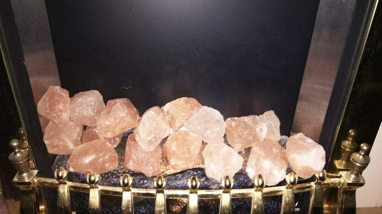 Sel de roche rose et blanc pour le bain spa détox Semelles d'équilibre décoration, thérapie, relaxation 100% authentique pur naturel de qualité supérieure sel de l'Himalaya (10 kg de morceaux rose)