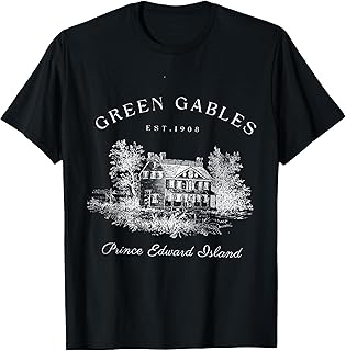 Green Gables Prince Edward Island Est 1908 Book Lover T-Shirt