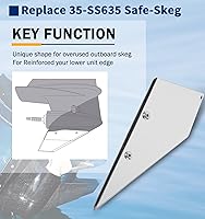 Vista 2 de 35-SS635 Kit de protector de barras, protector de barriguero de acero inoxidable pulido, se adapta a Evinrude/Johnson y OMC Cobra fuera de borda
