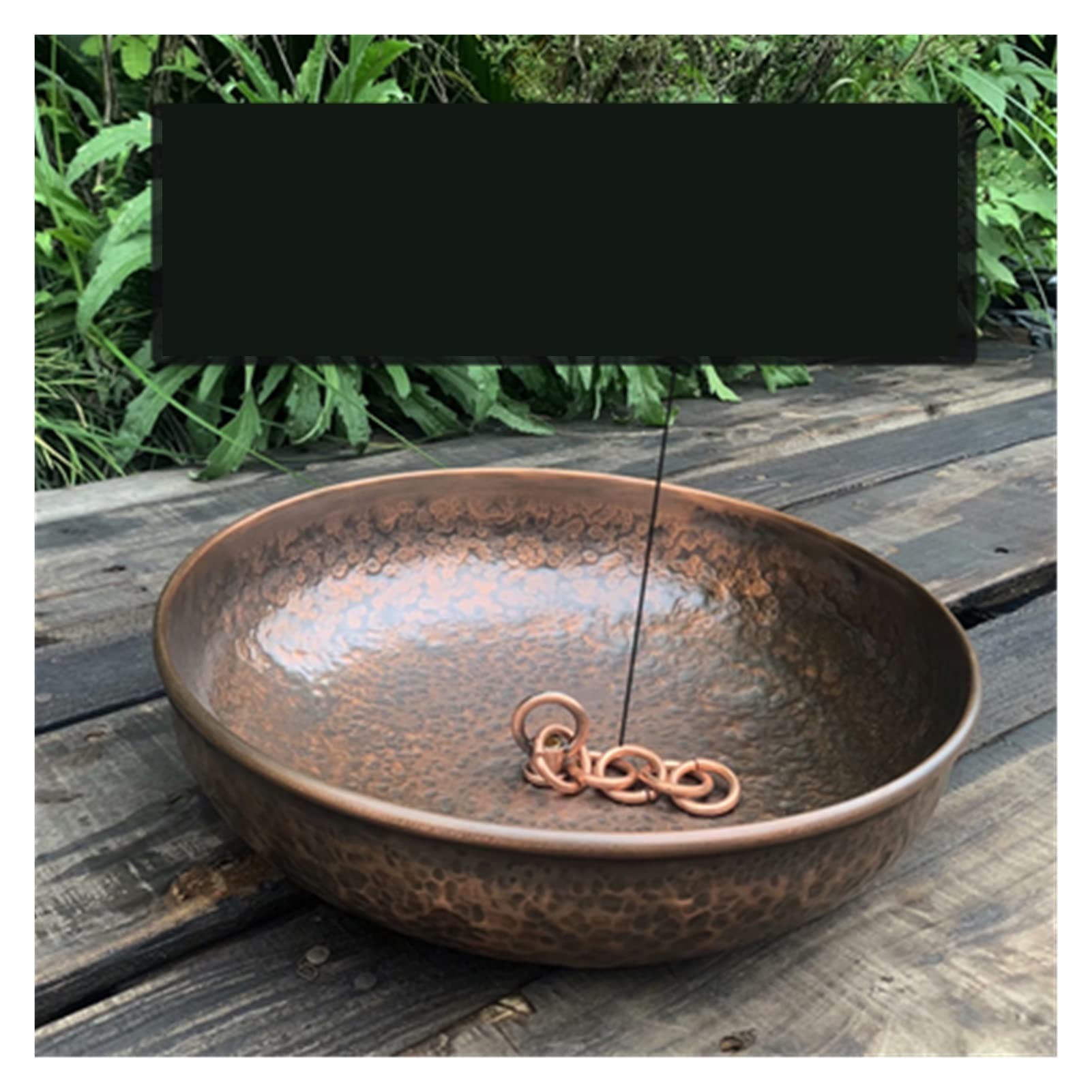 YNBSHGAA Rain Chain, Rain Chains for Downspouts Decorative Iron Gutter Chain 8.5ft Copper for Outside Functional and Replacement for for Exterior Gutters,M 2.6m