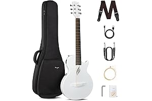 Enya NOVA Go SP1 Carbon Fiber Acoustic Electric Guitar in White: The...