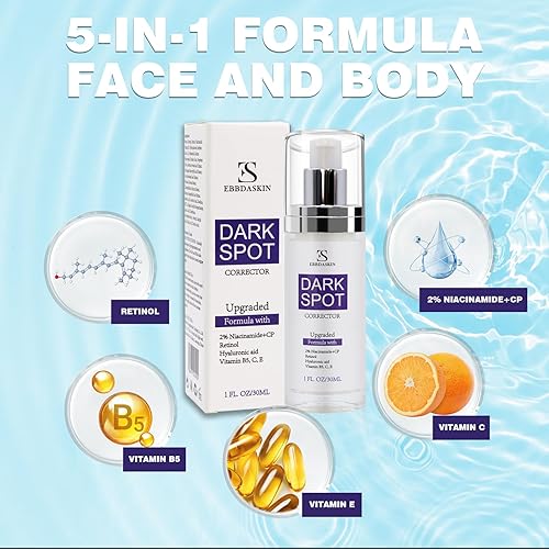 Miniatura 3 de Actualizado Eliminador de manchas oscuras para cara, suero brillante corrector de manchas oscuras con niacinamida retinol y vitamina C, removedor