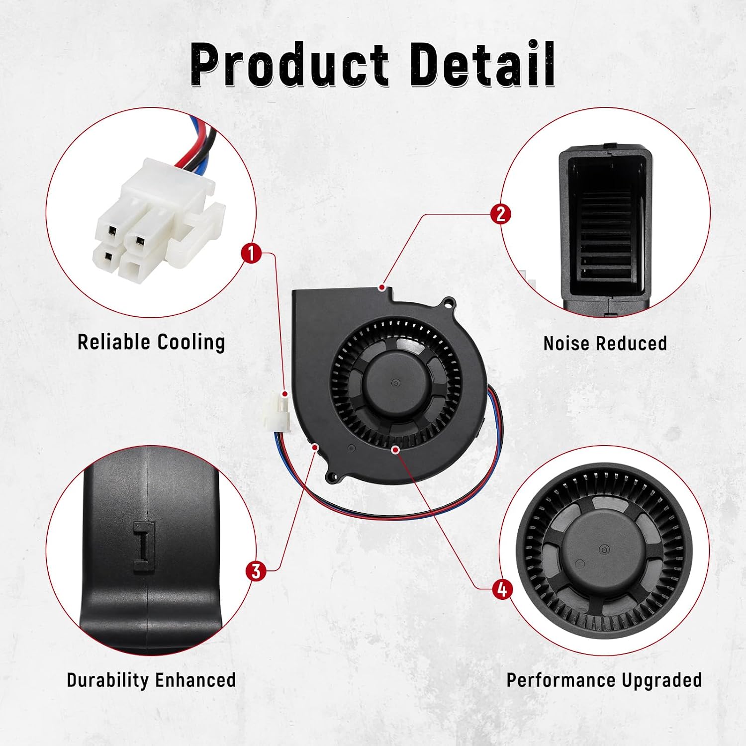 Upgraded W10846539 Refrigerator Evaporator Fan Motor Compatible with Whirlpool Maytag KitchenAid Kenmore JennAir IKEA Crosley Fridge, Replacement Part W10460280 W10667566 W10833801 2312230 4380772