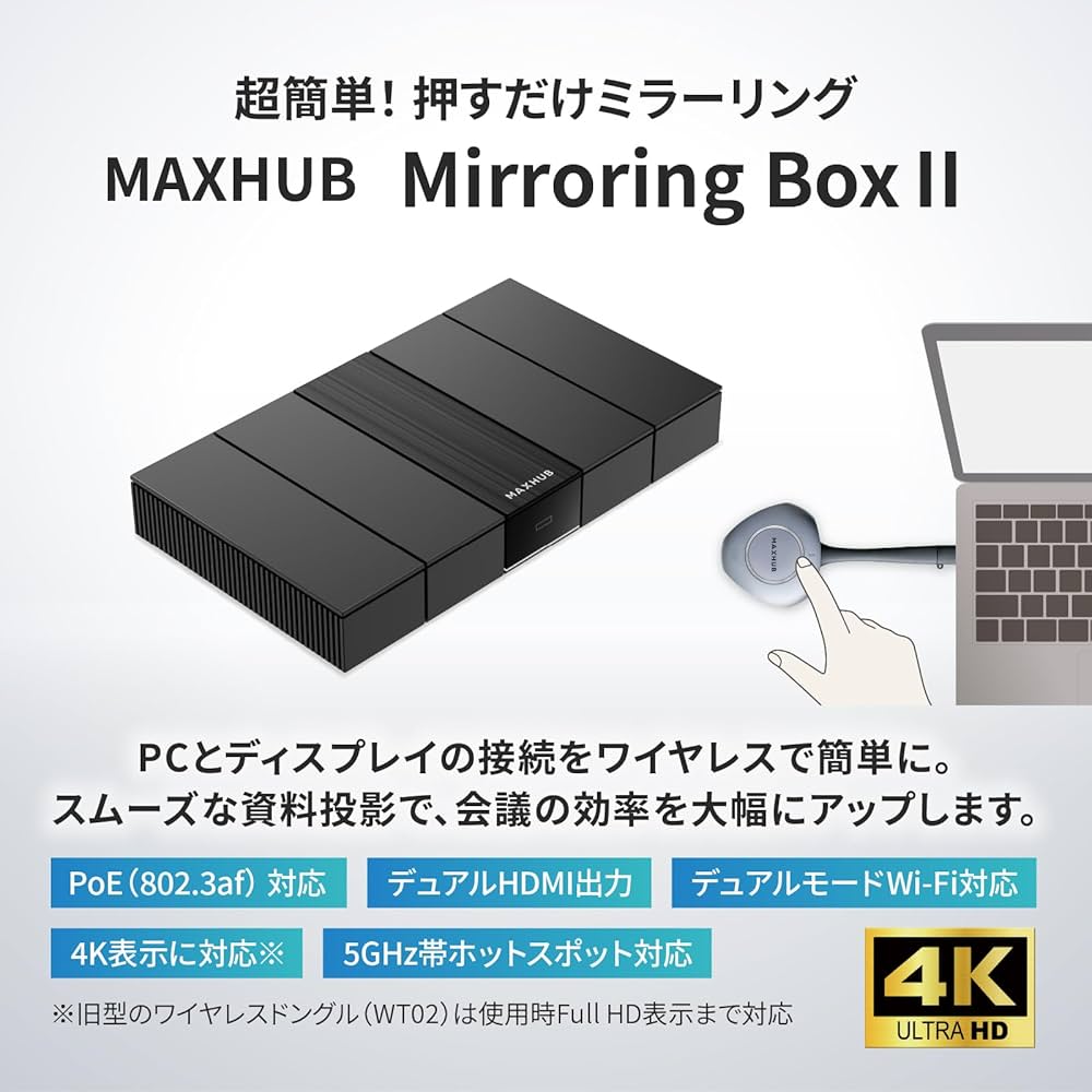 新品 MAXHUBMirroringBoxⅡボタンを押すだけで簡単投影ミラーリン 318Dv4Gqb7L.jpg