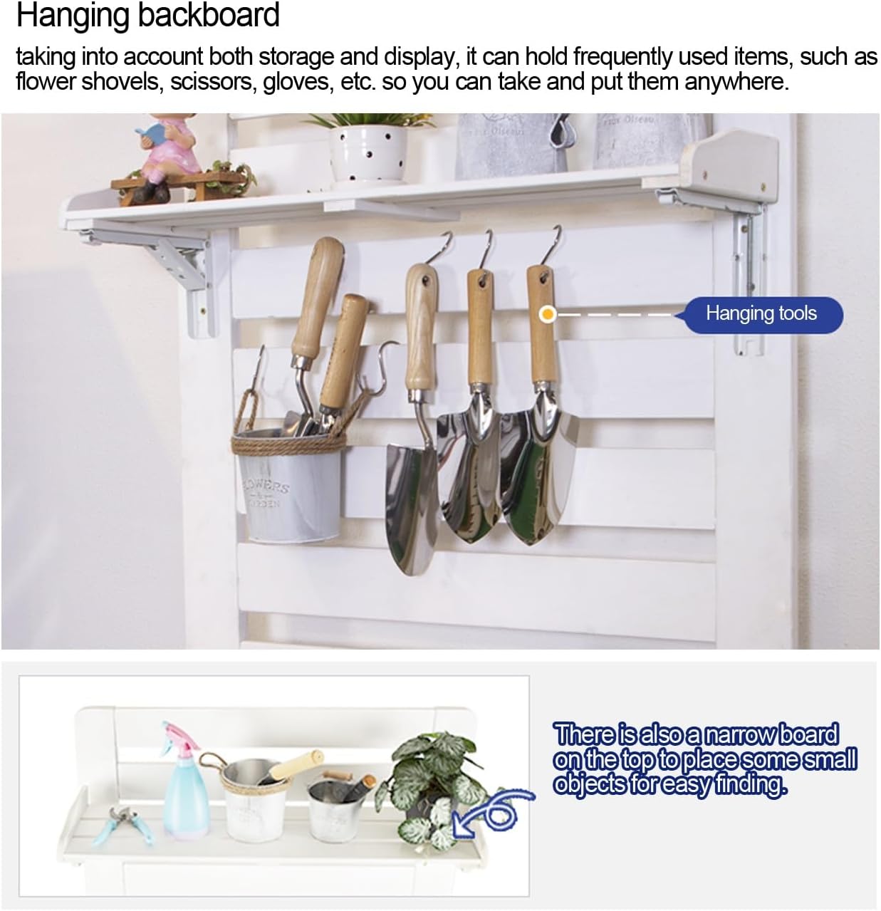 Solid Wood Potting Bench,Garden Potting Table Outdoors,for Gardening Workstation,Yard,Lawn,Patio Indoor Outdoor Flower Plant Pot Bench(Blue)