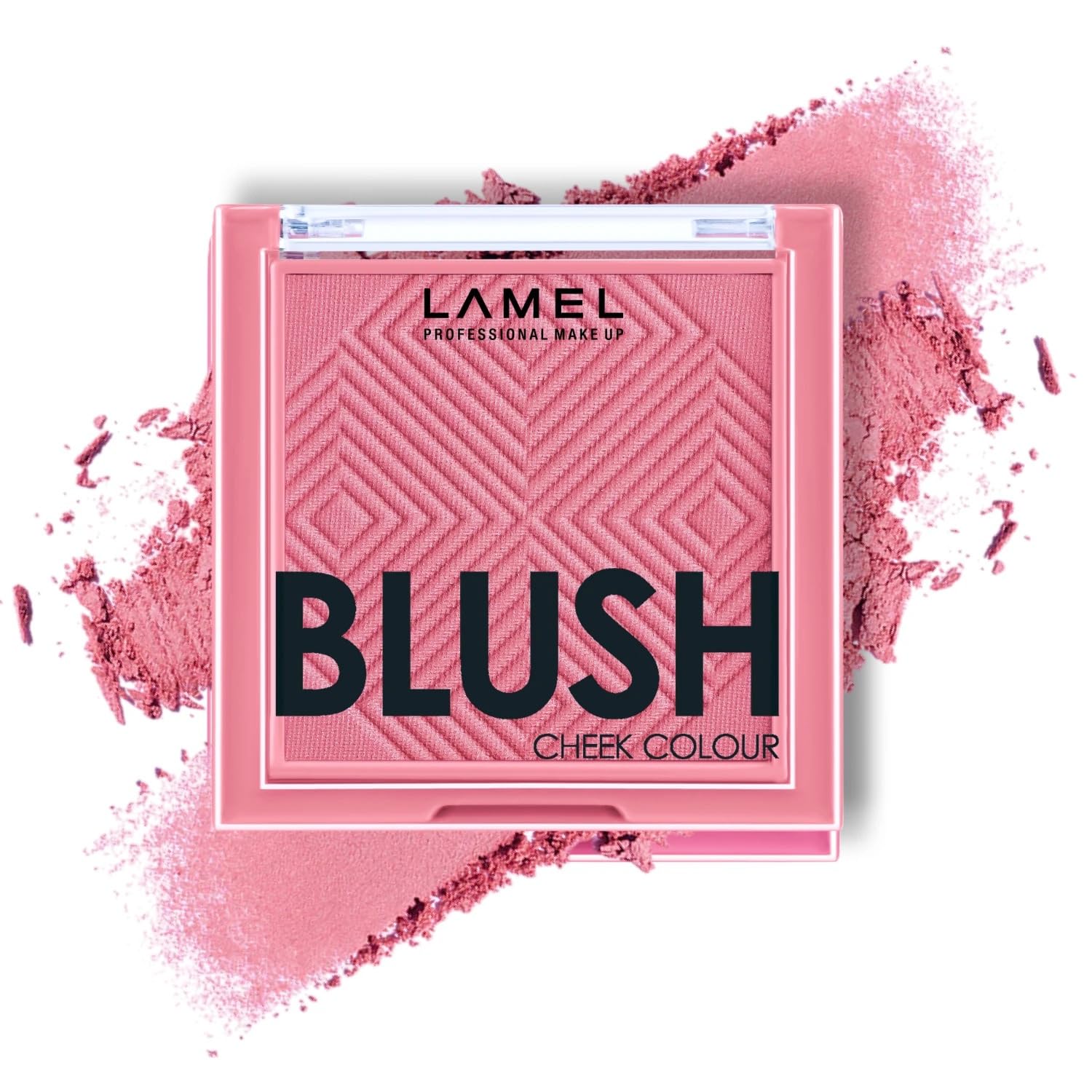 Lamel Powder Blush for Cheeks – Pink Blossom – High Pigmented