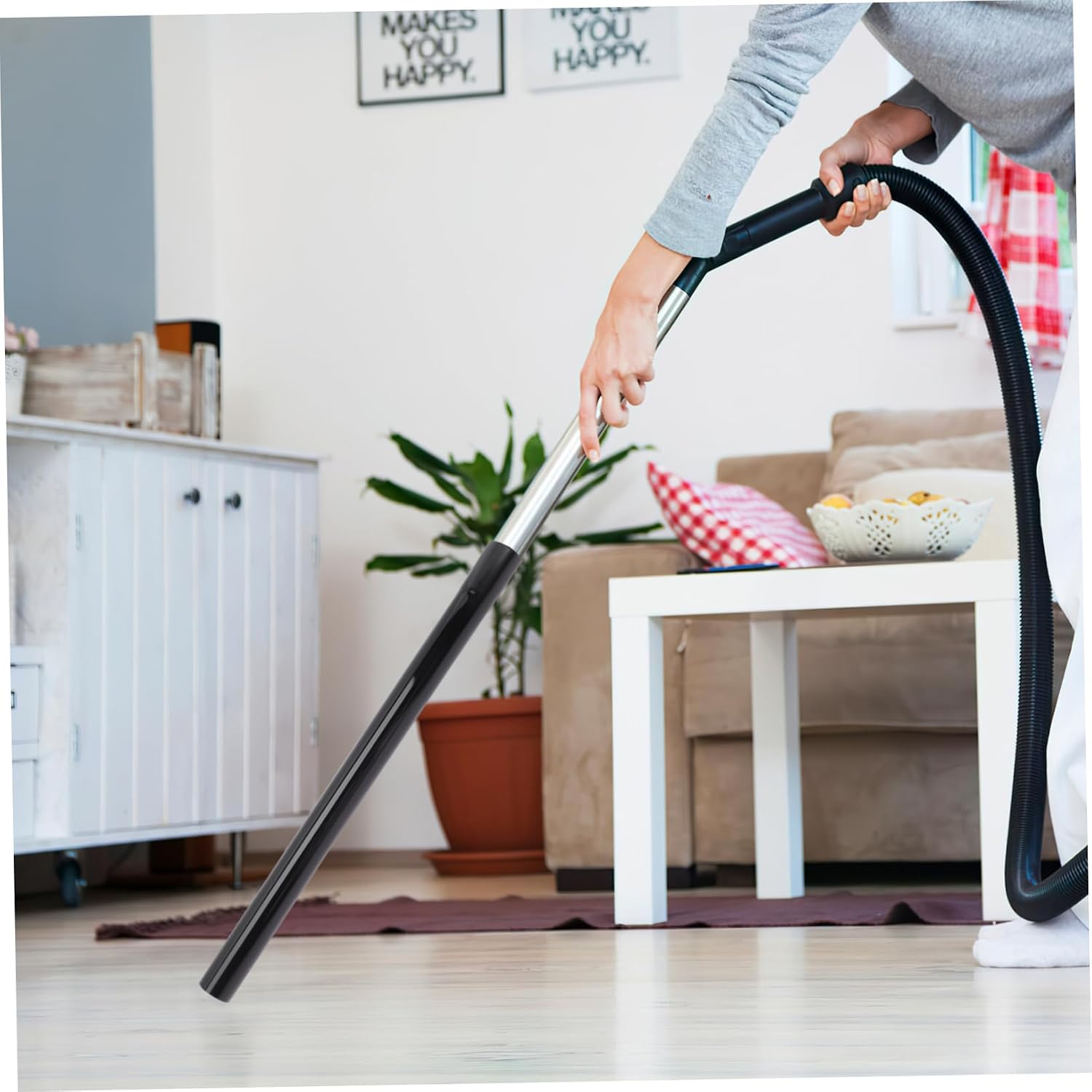 DOITOOL Vacuum Cleaner Extension Tube 17.71 Inch Universal Vacuum Accessories Hose Extension Adapter for Hard-to-Reach Areas Cleaning