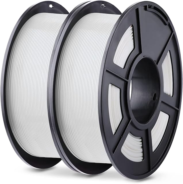 ANYCUBIC PLA Filament 1.75mm 2kg, White PLA Filament 3D Printing Materials for 3D Printer