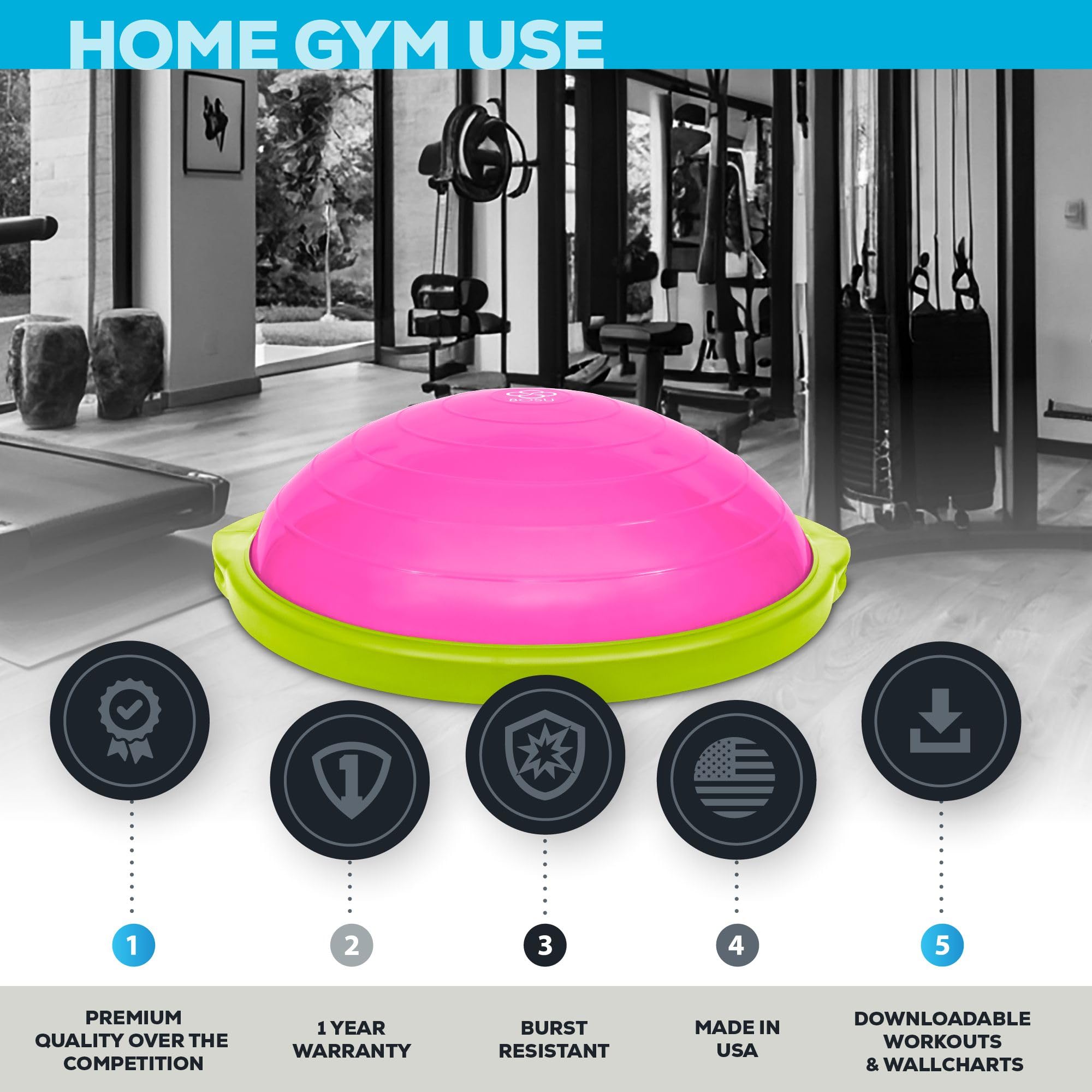 Amazon | BOSU(ボス) バランストレーナー スポーツバージョン 50cm 72