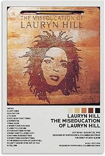Lauryn Hill Posters The Miseducation Of Lauryn Hill Poster Album Cover Poster for Bedroom Aesthetic Wall Decor Canvas Wall Art Gift 12x18inch(30x45cm)