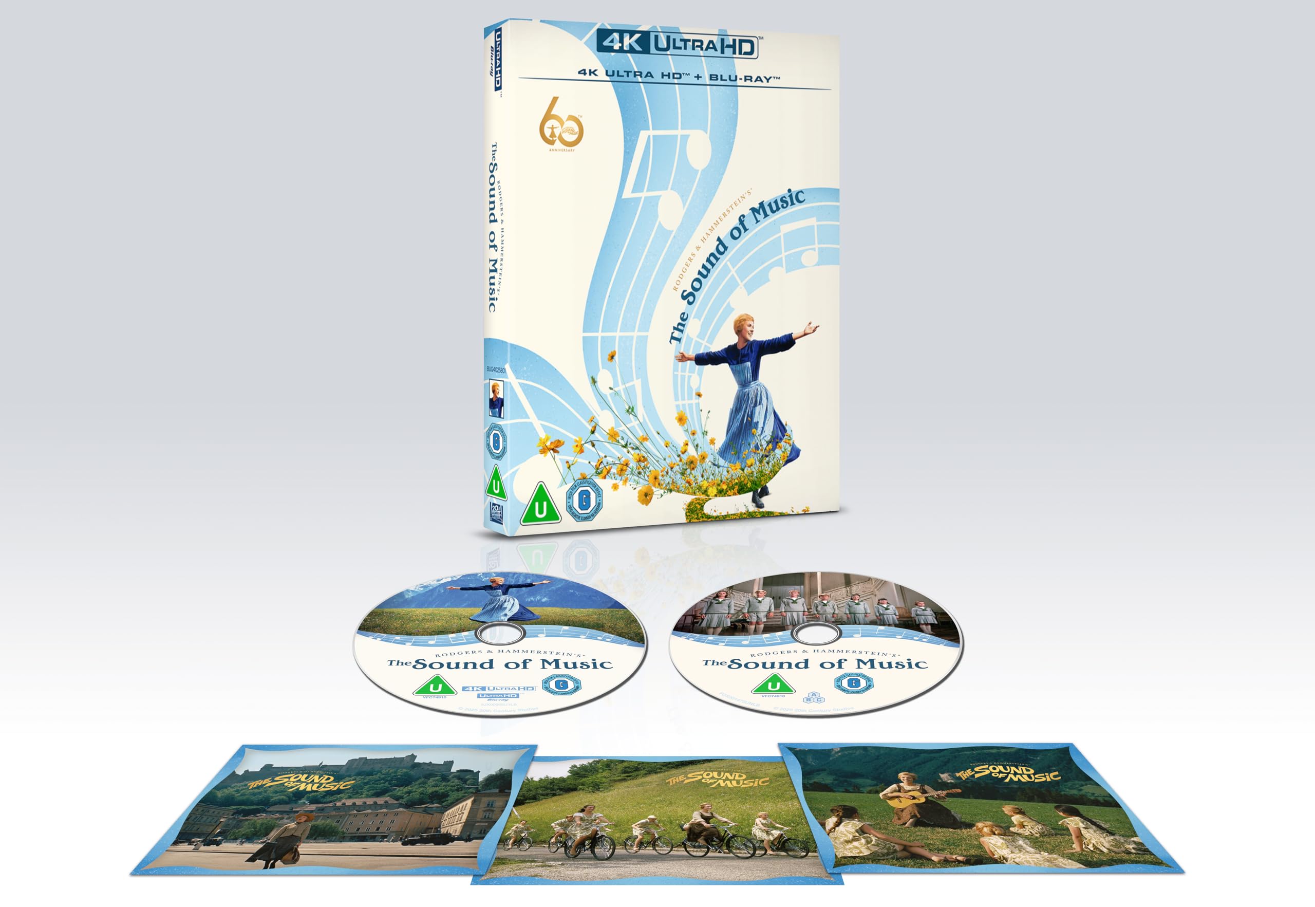 The Sound of Music UHD/BD with artcards [Blu-ray] [Region Free]:  Amazon.co.uk: Judie Andrews, Christopher Plummer, Eleanor Parker, Robert  Wise, Judie Andrews, Christopher Plummer: DVD & Blu-ray