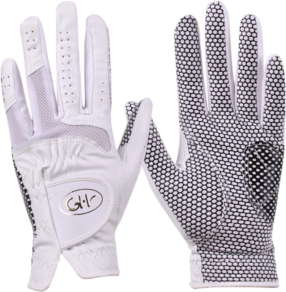 Women's Polyurethane Non-Slip Synthetic Leather Golf Gloves One Pair - Plain Both Hands