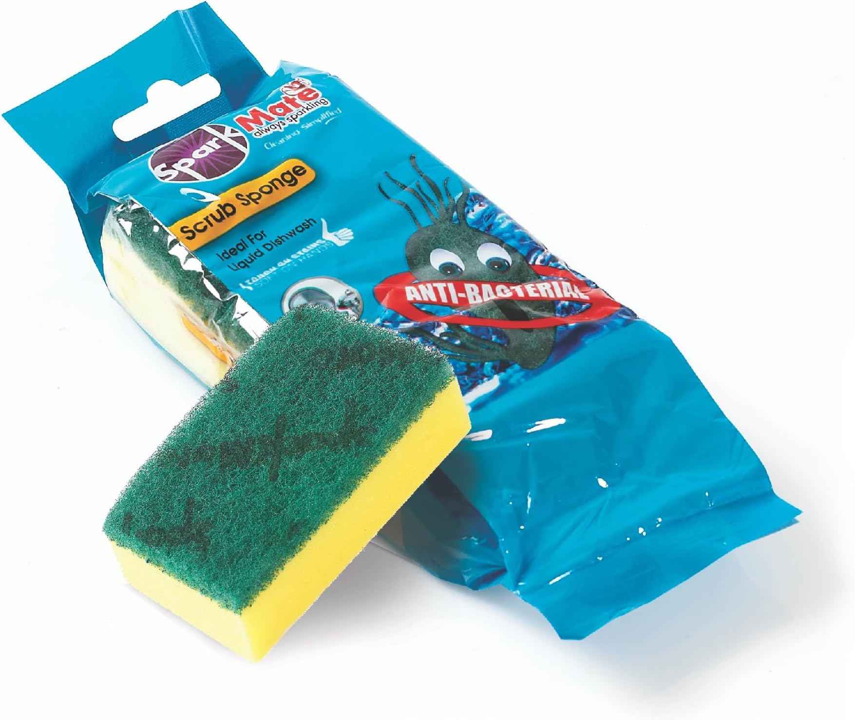 Sparkmate By Crystal Scrub Sponge 1 Pc 10cm X 6cm