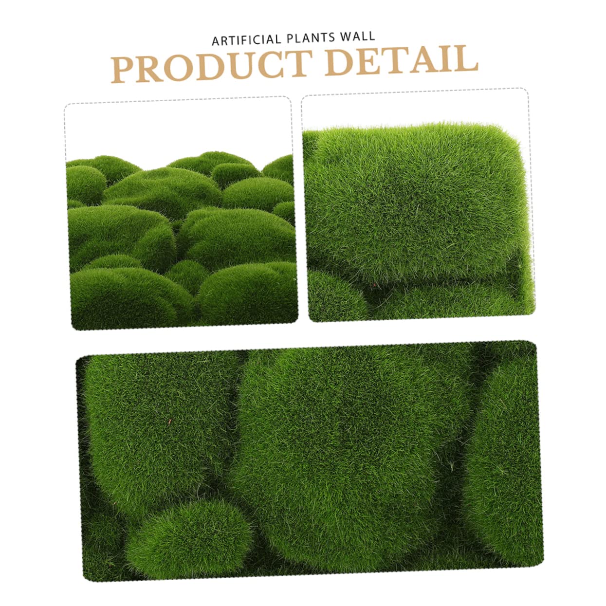 DECHOUS 6pièces Décoration Mousse Artificielle De Sphaigne Panneau De Plantes Végétales pour Fond De Mur Naturel pour Maison Et Événements