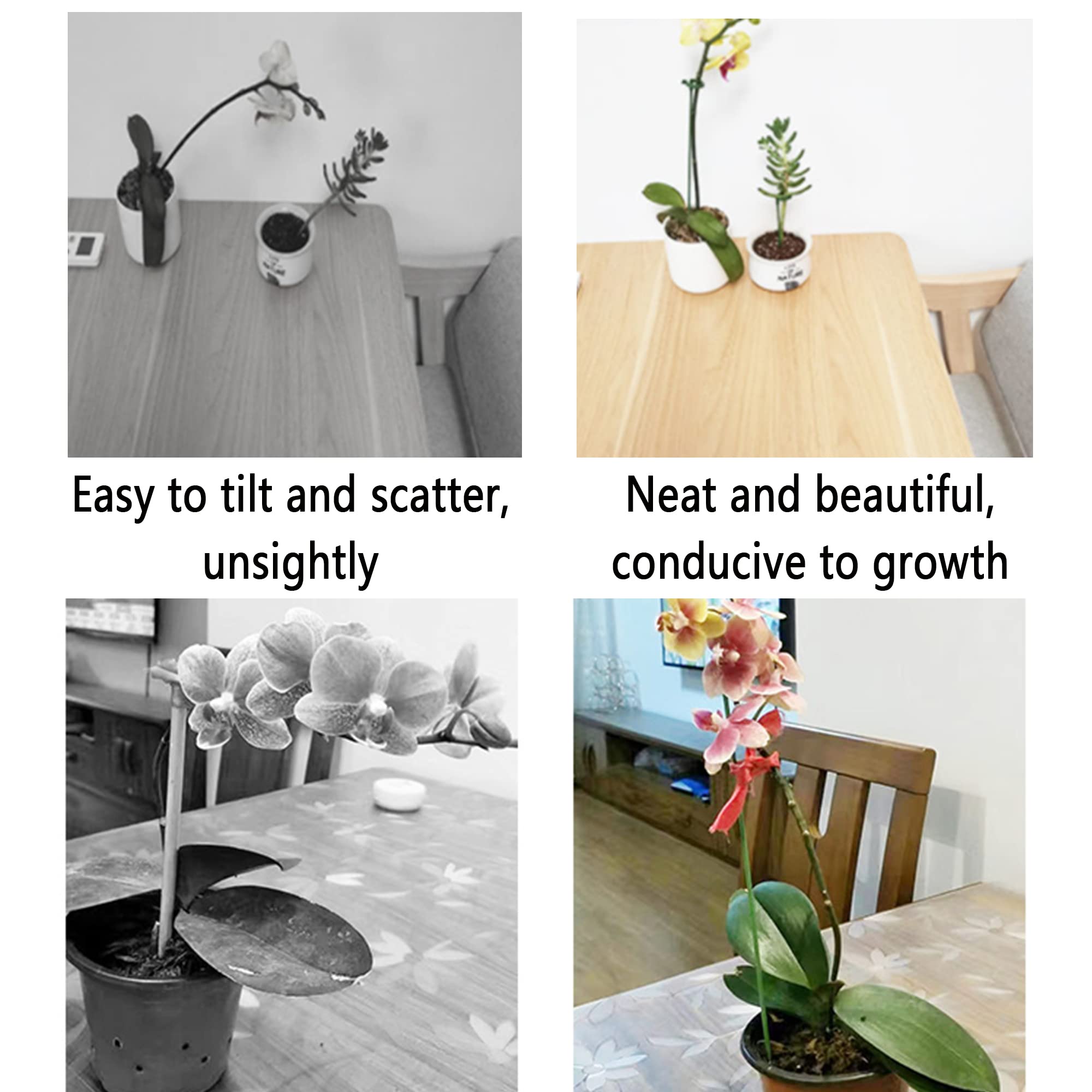 20 Tutori Per Piante In Plastica Con Anello - Aste Di Supporto Alte 17cm - Per Fiori, Orchidee, Pomodori E Piante Grasse