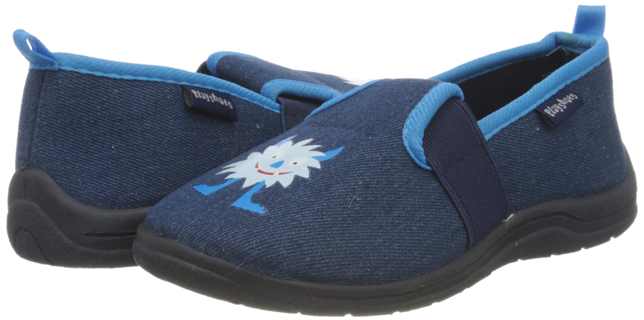 Playshoes Uniseks - dzieci Hausschuh MonsterButy typu mule