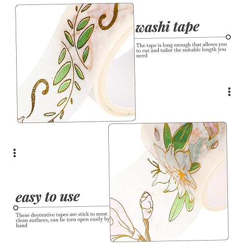 Miniatura 6 de MAGICLULU 6 rollos de cinta washi de estampado en caliente, cinta washi ancha para manualidades, etiqueta adhesiva para el día de la semana,