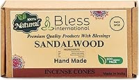 Vista 23 de Bless International Cedro 100% natural - Conos de incienso hechos a mano, sumergidos a mano, orgánicos, sin productos químicos para purificación