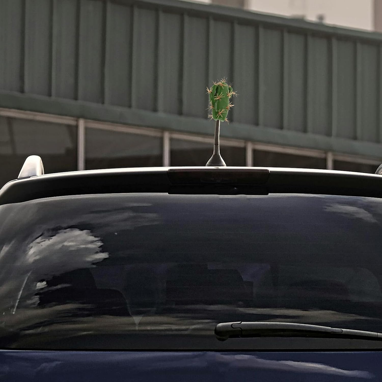 Weather Resistant Cactus Shaped Car Antenna Topper Lightweight Plastic Automotive Roof Ornament Cute Exterior Vehicle Accessory Easy Installation