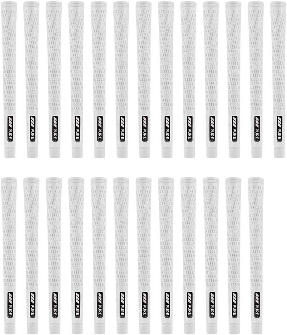 PURE Grips Midsize Pro White 25 Piece Golf Grip Bundle