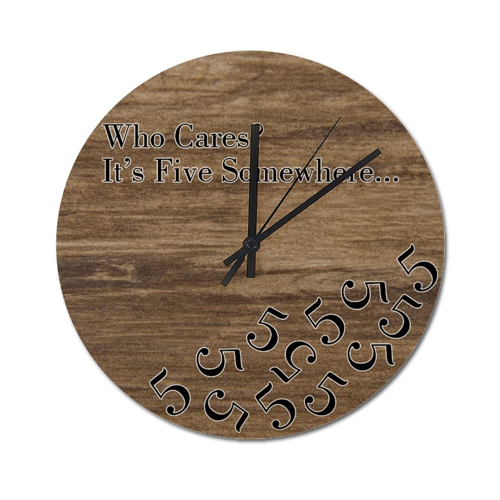 Horloge murale bois silencieuse 38cm pour supprimer le tic-tac du salon