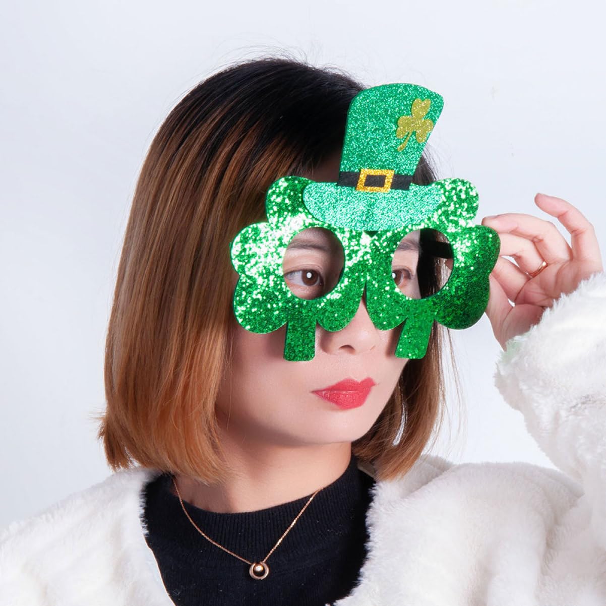 Abaodam 10 Piezas Gafas Irlandesas Decoración Irlandesa Regalos Irlandeses Gafas De Maquillaje Gafas Divertidas Niños Gafas Del Día De San Patricio Gafas De Fiesta De Navidad St Marcos