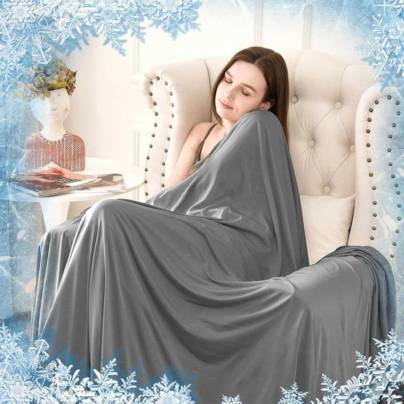 Plaid Biancheria da leggera e rinfrescante | Coperte fresche per Cucina, Camera, Soggiorno, Divano, , Sedia, Auto, Viaggi, Viaggi su strada, Casa