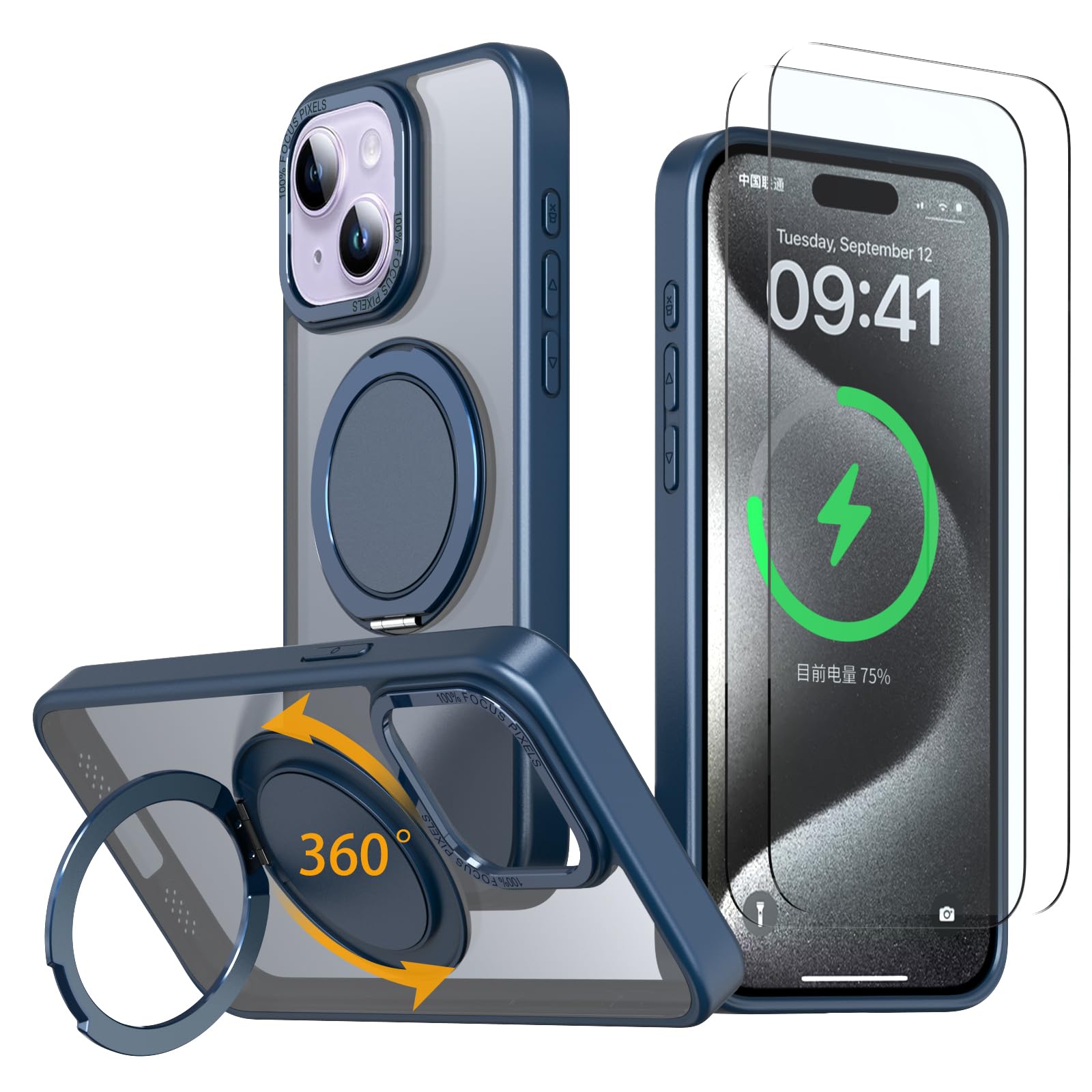 Amazon.co.jp: 【強化フィルム2枚付き】HCXLYP iPhone14 ケース