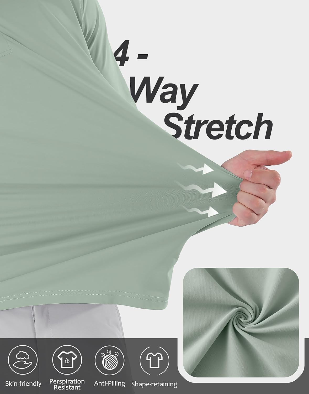 Men's Golf Polo Shirts Dry Fit Moisture Wicking Short Sleeve Collared Summer Casual Work Polos Shirt - Image 5