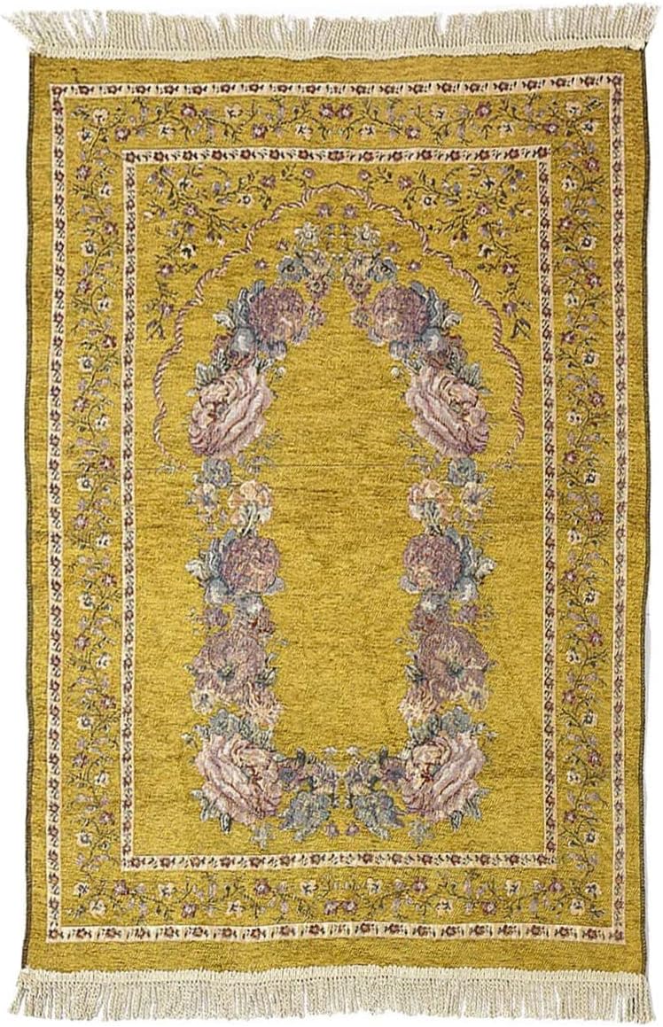 Amazon.com: Windplusya Muslim Prayer Rug, Floral Muslim Prayer Mat ...