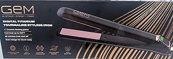 GEM Glamour Energy Magic 3X Moisture Protection 1" Digital Styling Iron