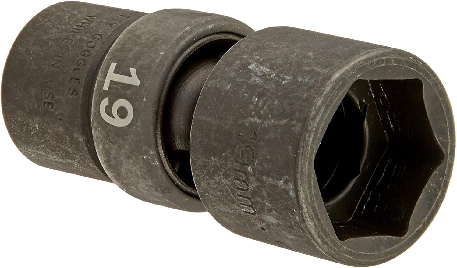 SK Tools USA 3/8" Drive, 19MM, 6 Point, Standard Swivel Impact Socket | 33369