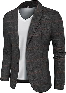 PJ PAUL JONES Men's Herringbone Tweed Blazer British Wool Blend Sport Coat Jacket
