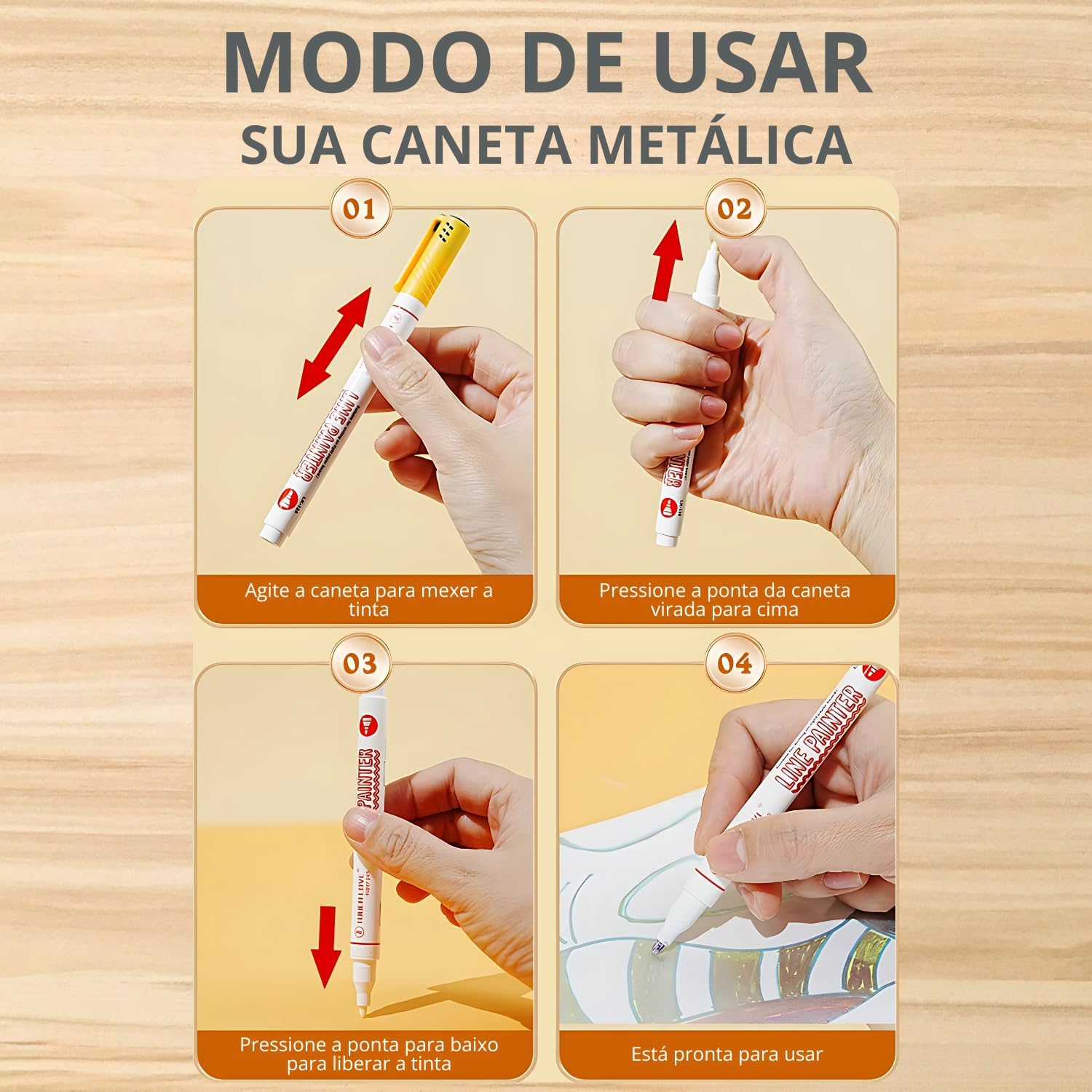 Marcadores de Contorno Outline, Canetas Brilhantes Com Glitter, Linha Dupla, Marcador Metálico, Canetas de Gel Metálico Para Desenhar, Presente Para Crianças e Adultos (8 CORES) Marcadores de Contorno Outline, Canetas Brilhantes Com Glitter, Linha Dupla, Marcador Metálico, Canetas de Gel Metálico Para Desenhar, Presente Para Crianças e Adultos (8 CORES)