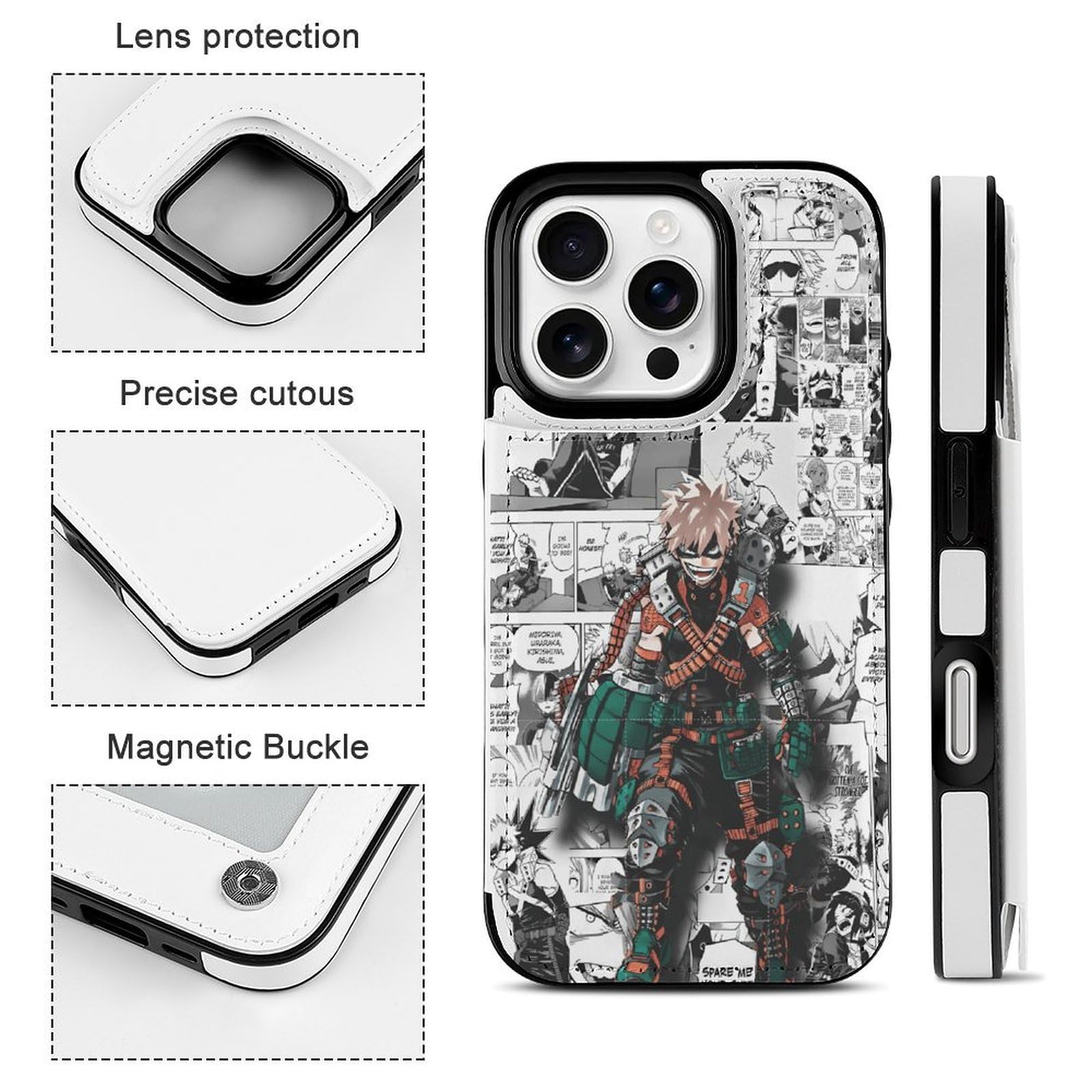Amazon.co.jp: ヒロアカ 爆豪勝己 iPhone 16 ケース ギャラクシー 16