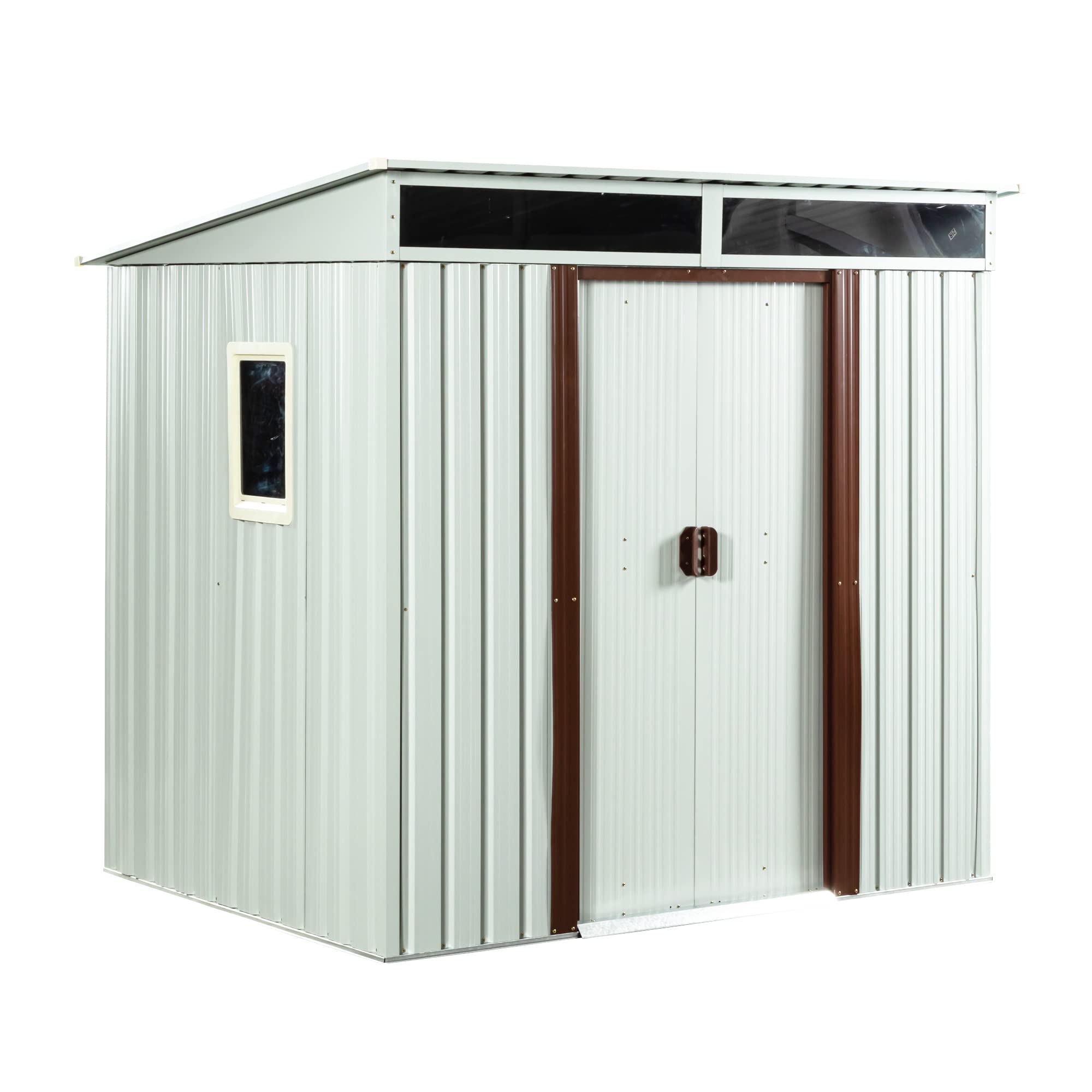 Amazon | Chic ZONE 物置 屋外 大型収納倉庫 スチール 幅195*奥行き150