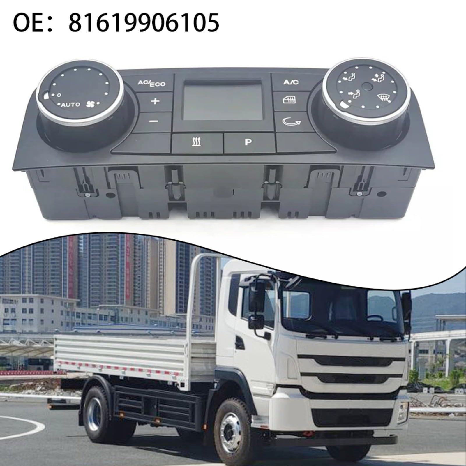 Panel de interruptores de control de clima del calentador de aire acondicionado, para camiones MAN TGS TGX TGL TGM