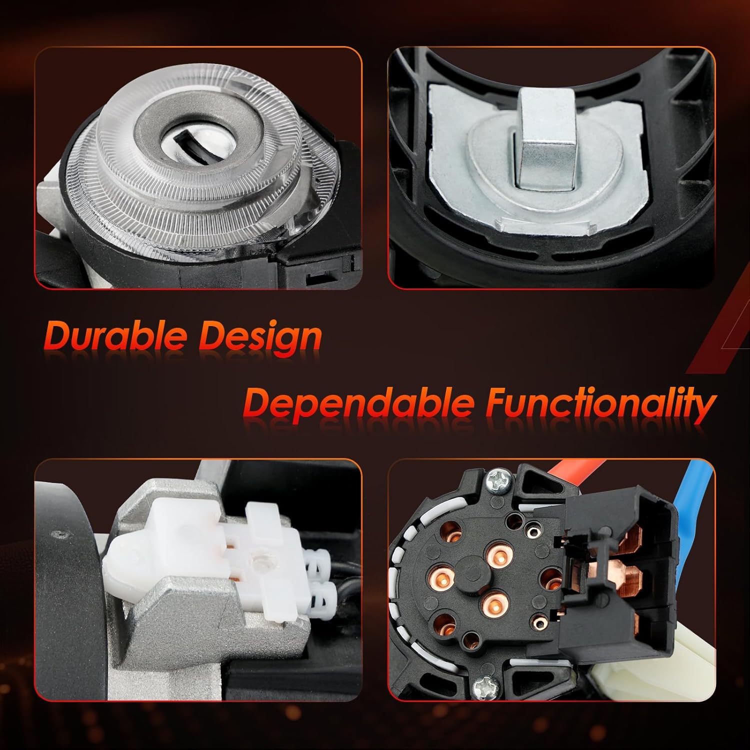 Ignition Assembly, Lock Cylinder Switch & Cylinder Housing, with Keys, Compatible with 2015-2021 KIA Sedona, 2015-2019 Hyundai Sonata, Replaces# 81910-A4110